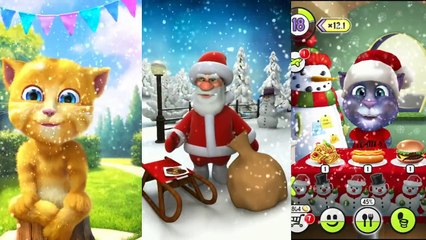 Jingle Bell Rock Talking Tom Funny Compilation Christmas Songs for Kids