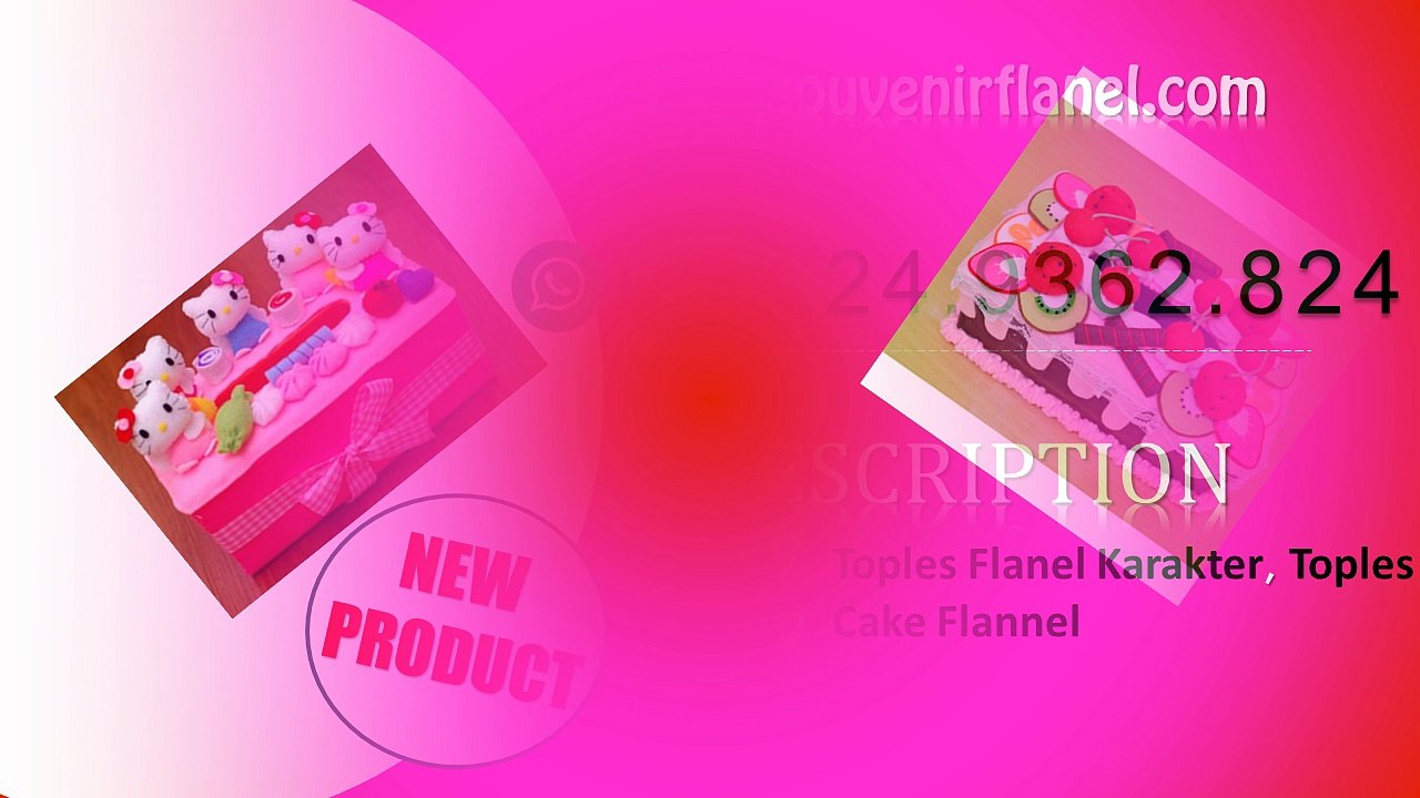 081249362824 Souvenir Flanel Cake, Grosir Toples Flanel Murah, Kreasi Flanel Terbaru