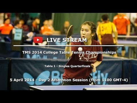 2014 TMS College Table Tennis Championships - Day 2 Afternoon - Table 1