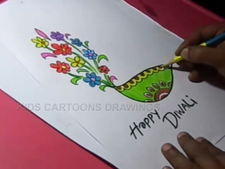 How to Draw Diwali Festival Drawing Step by Step - video Dailymotion