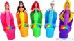 Disney Princess Body Painting Learning Colors for Children with Finger Family Nursery Rhym