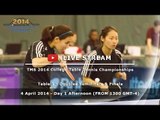 2014 TMS College Table Tennis Championships - Day 1 Afternoon - Table 1 (Doubles Finals)