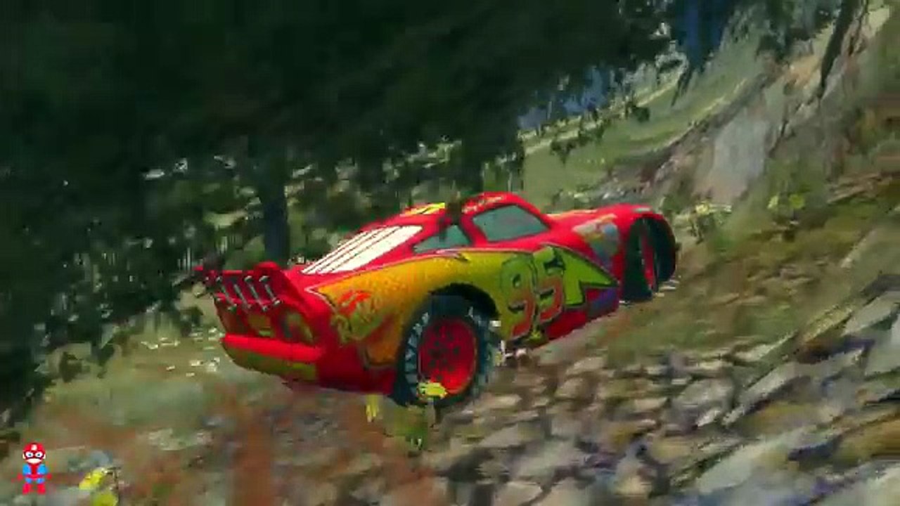 Spiderman Lightning McQueen Wheels on the Bus Nursery Rhymes A+SuperheroSchool