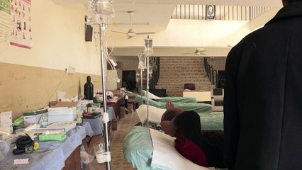 مدرسة في الموصل تتحول الى مستشفى ميداني