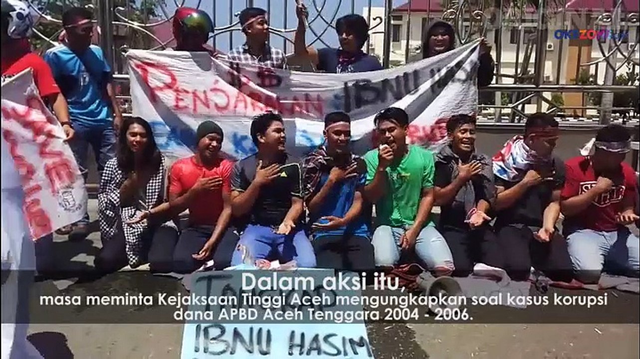 Tari Saman Gayo Warnai Unjuk Rasa di Aceh