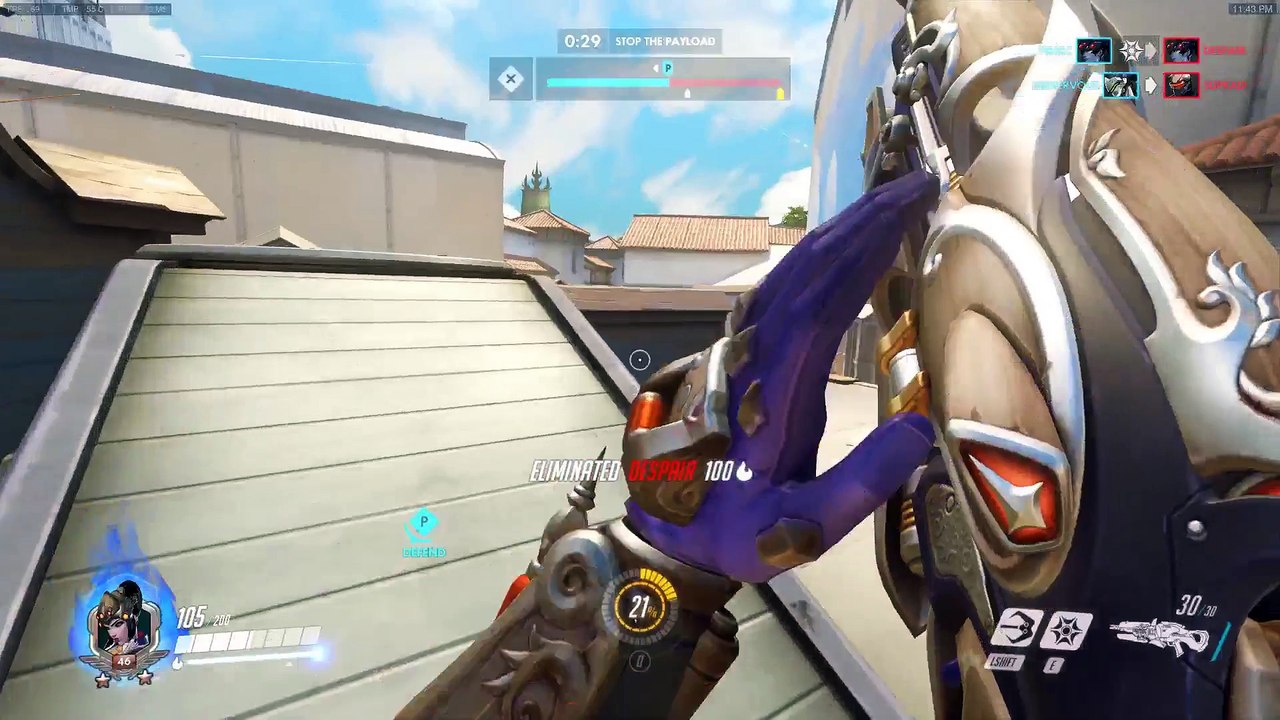 Overwatch: After many hours of trickshot-trying, this is how I get the Widow achievment...