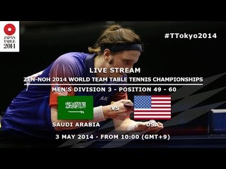 #TTokyo2014: Saudi Arabia - USA