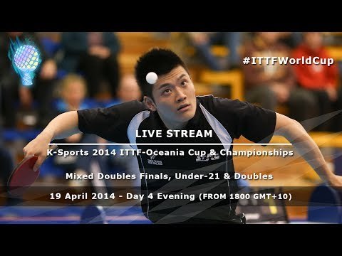 K-Sports 2014 ITTF-Oceania Cup & Championships Day 4 Evening, Mixed Doubles Final, Under-21, Doubles