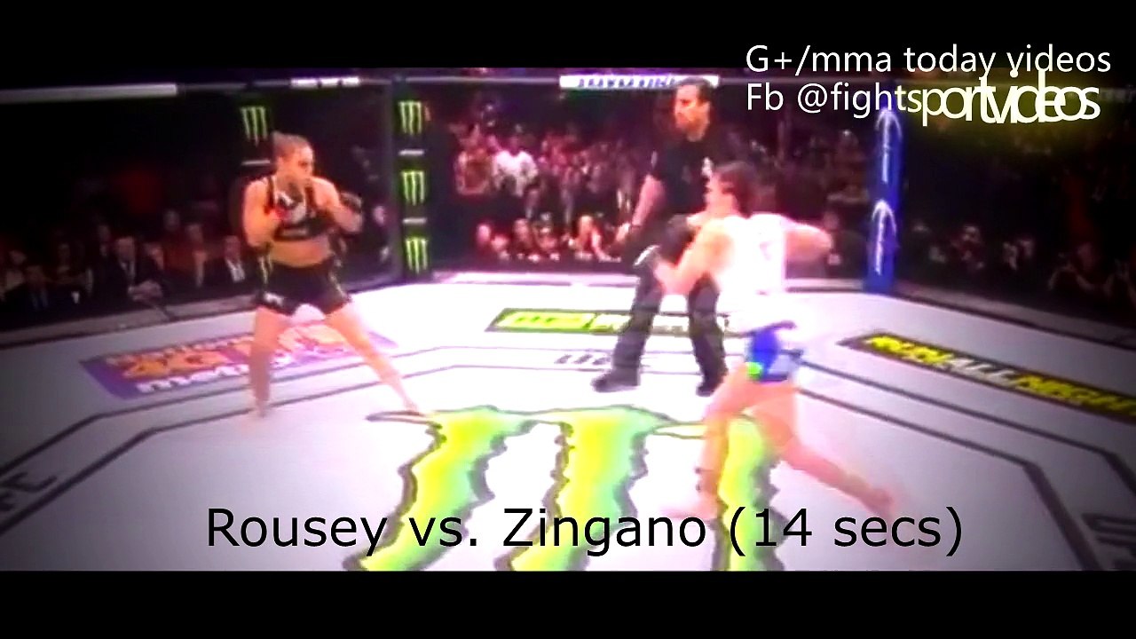 21 UFC fight,, which lasted less than 20 seconds + Record