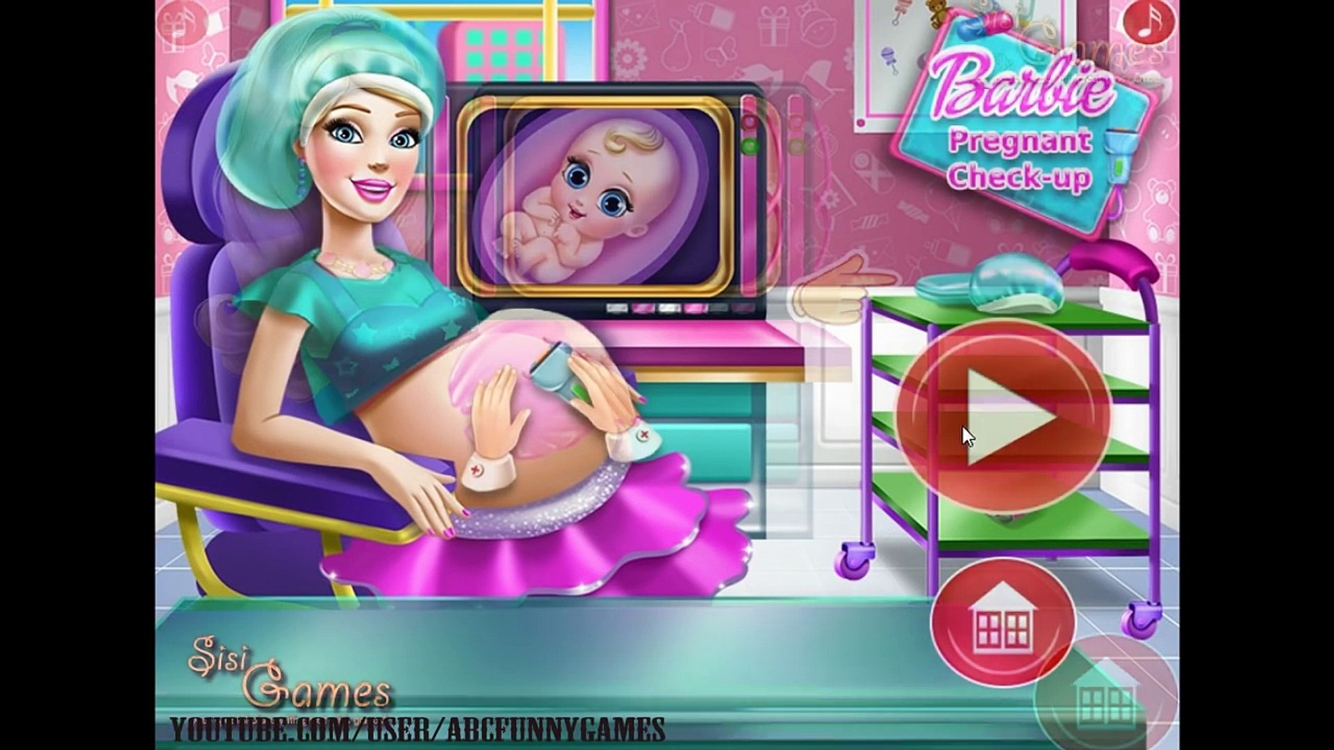 barbie pregnant check up games