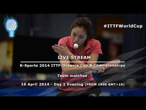 K-Sports 2014 ITTF-Oceania Cup & Championships Day 1 Evening, Team Matches