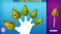 The Finger Family Pear Family Nursery Rhyme | Pear Finger Family Songs