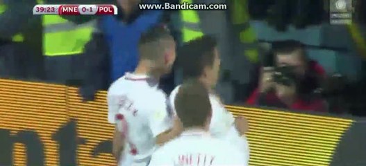 Lewandowski Free KICK Goal Montenegro 0-1 Poland  26.03.2017 HD