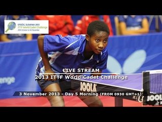 2013 ITTF World Cadet Challenge - Day 5 Morning Session