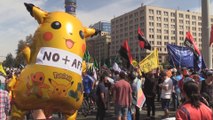 Chilenos protestan pidiendo un nuevo régmen de pensiones