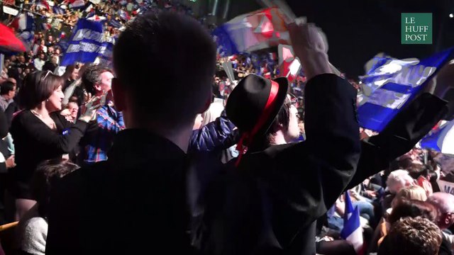 Ne cherchez pas la trace du FN dans un meeting de Marine Le Pen car... elle n'est pas la candidate du FN