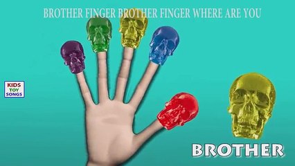 Finger Family Gummy Skull Finger Family Cartoon Animation Nursery Rhymes For Children