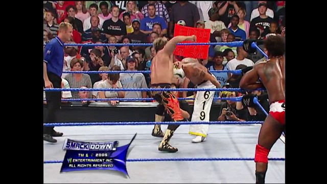 Eddie Guerrero, JBL, Orlando Jordan vs Rey Mysterio, Batista, Chris Benoit SmackDown 08.25.2005