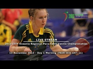 Download Video: 2013 ITTF PTT Oceania Regional Para Table Tennis Championships - Day 1 Morning