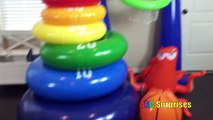 Giant Indoor Ball Pit in House Ryan Teaches Colors with Balls Jumping Family Fun Learning