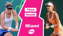 Aga Radwanska​ vs Mirjana Lucic-Baroni Miami 2017 Highlights