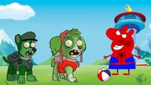 Peppa Pig Mutant Ninja Turtles Bites Paw Patrol Zombie Family Cartoon. Cartoons for kids