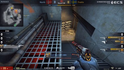 CSGO: Magisk was saving kevlar so he could buy head armor for 350$ next round but took -1 from bomb.