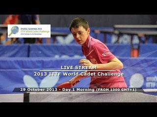 2013 ITTF World Cadet Challenge - Day 1 Morning Session