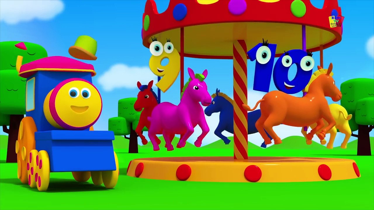 Bob el tren | uno dos hebilla de mi zapato | Kids Rhyme| One Two Buckle My Shoe| Bob The T