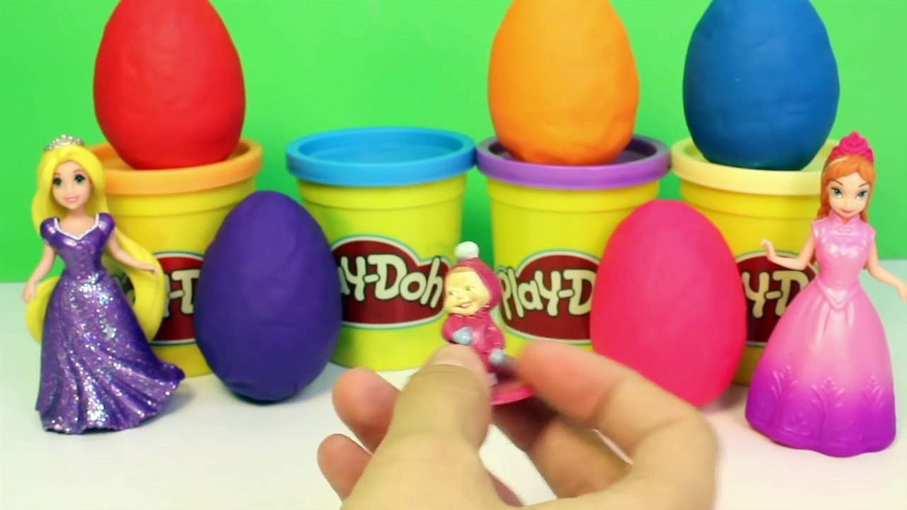 Play Doh Eggs Masha and the Bear Surprise Eggs...