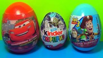 Buzz Lightyear vs Woody Toy Story 3 4 Giant Egg Surprise Disney Cars superhero battle Pixa
