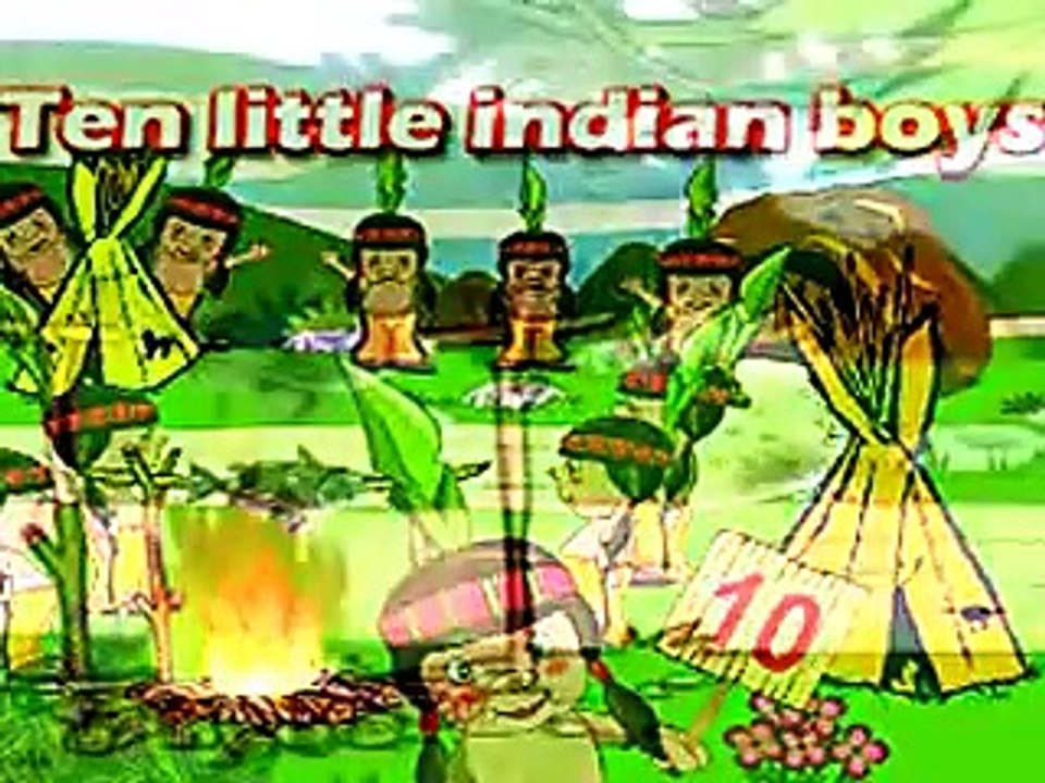 Nursery Rhymes Poems For Kids : TEN LITTLE INDIAN BOYS With Lyrics