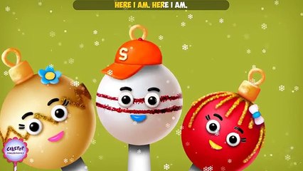 The Finger Family Christmas Balls Family Nursery Rhyme | Christmas Finger Family Songs