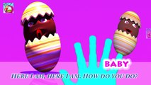 VeeJee Surprise Eggs Finger Family Videos | 3D Surprise Eggs Nursery Rhymes