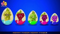 Grape Surprise Egg |Surprise Eggs Finger Family| Surprise Eggs Toys Grape