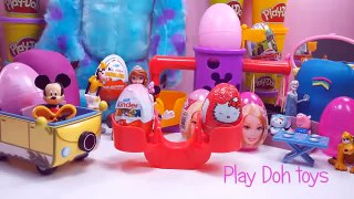 Barbie Kinder Surprise Eggs Peppa Pig Tom and jerry Play Doh Mickey Mouse
