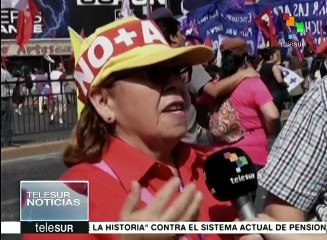 Millones de chilenos exigen con marcha eliminar sistema de pensiones