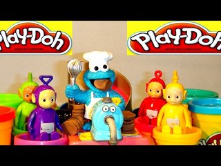 The Teletubbies have Play Doh Tubby Toast by The Cookie Monster Chef