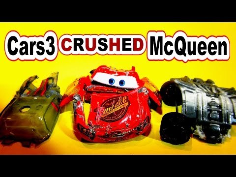 Pixar Cars CRUSHED Lightning McQueen Sees Doc in Nightmare and goes to the CIA Cars Insane Asylum