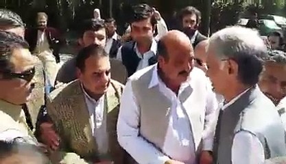 CM Khattak Arrives at Mushtaq Ghani's Residence to Condole on His Mother's Death