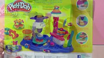 RIESEN REGENBOGEN Kuchen Turm aus Play Doh Knete mit Cake Party Set selber machen | Demo