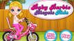 Детка ребенок Барби велосипед велосипед Дора Проводник игра травма в
