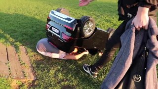 Bad Kids Driving Power Wheels Ride On Car Funny Fails! Playground Family Fun - Famtastic