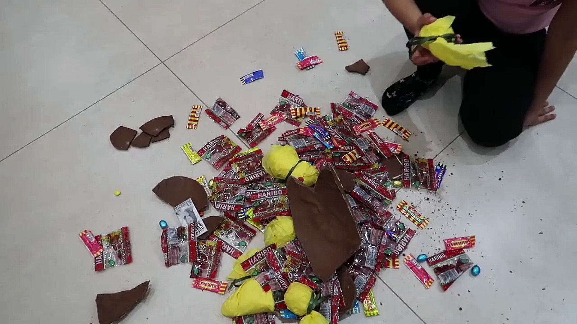 ⁣BOXING Giant Chocolate Easter Surprise Egg -- Little Live Pets Toys - Sour Candy Opening