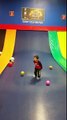 Hot surface jumping & playing with balls