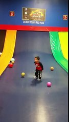 Hot surface jumping & playing with balls
