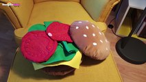 How To Make A Giant Burger Storage Pouffe – DIY Giant Burger Pouf Chair - PoufBurger