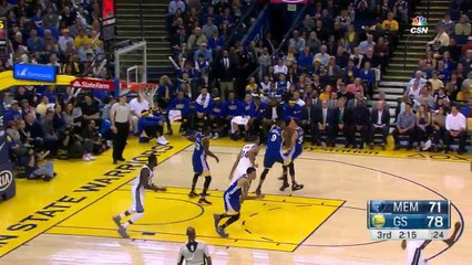 Andre drives coast-to-coast for the one-handed Dunk!