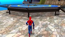New Spiderman Pool Party & his Custom Spider-Man Lightning McQueen Cars   Children Songs