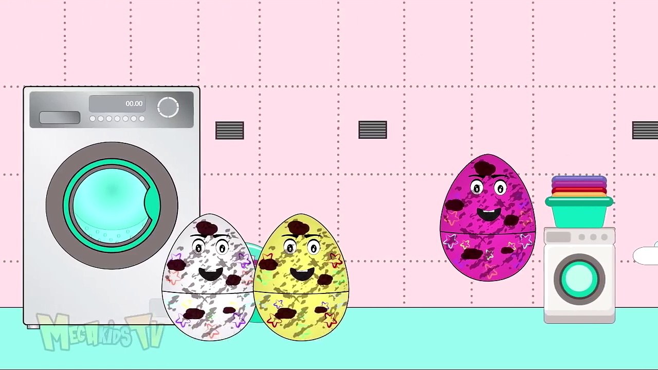 Surprise Eggs Get Clean In Car Wash - Surprise Eggs For Kids - Kids Cartoon